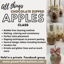 Load image into Gallery viewer, All things chocolate covered apples class
