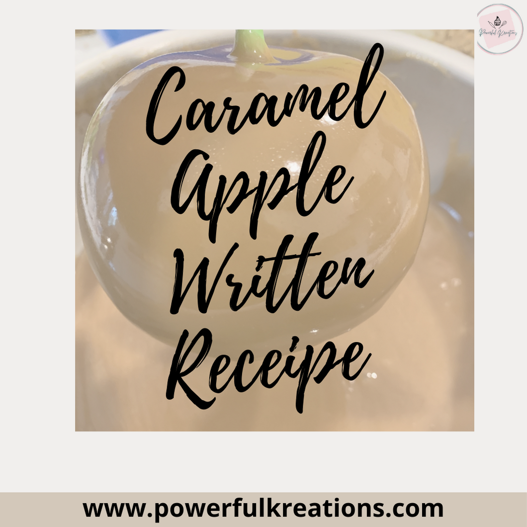 Caramel Apple Written Recipe